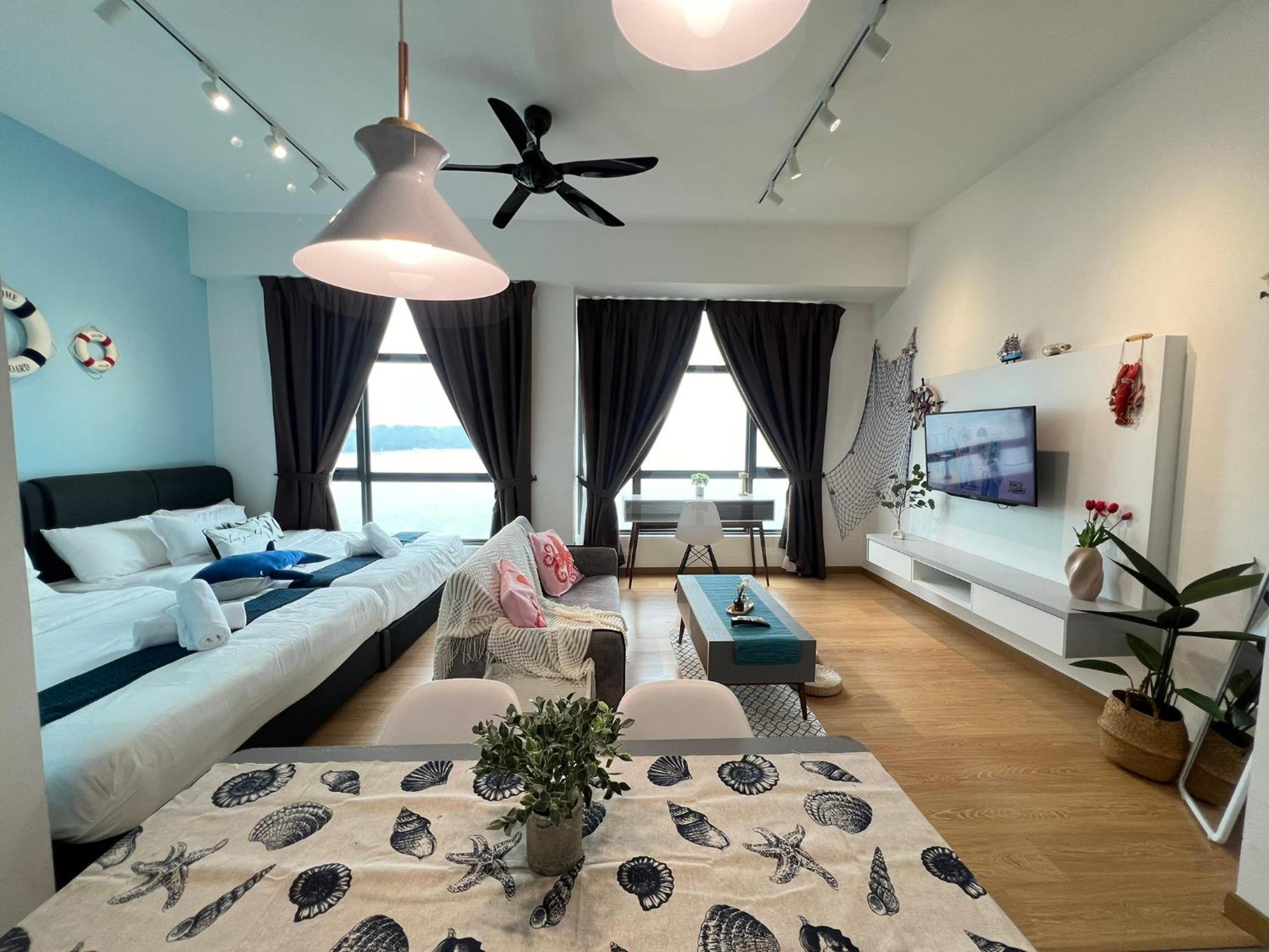 Oceanbay2 Seaview 6Pax Studio Netflix A-18-12 콴탄 외부 사진